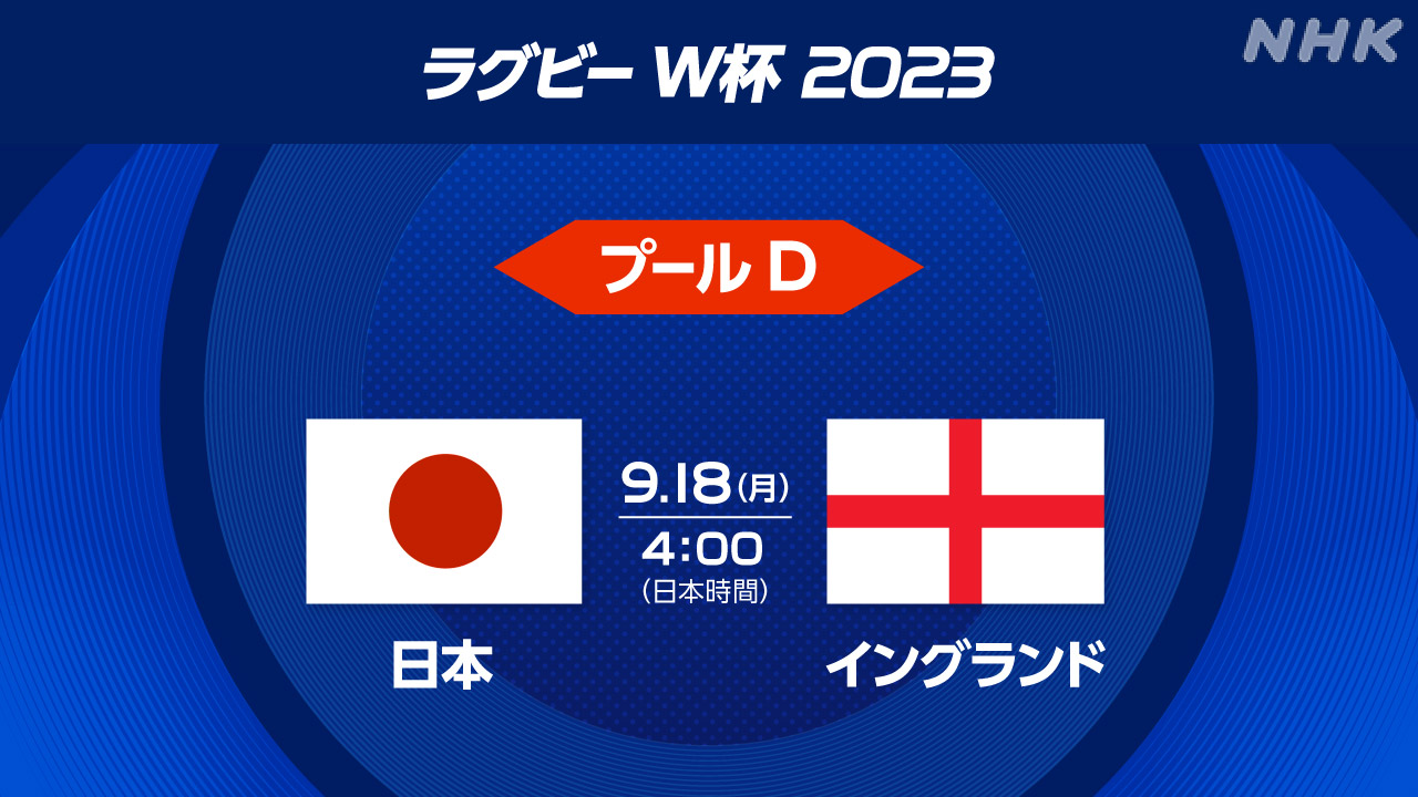 ラグビー日本代表 W杯第2戦 イングランド戦のメンバー発表