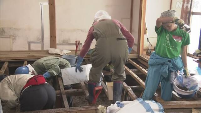 いわき市に大勢のボランティア 記録的大雨で浸水被害 福島