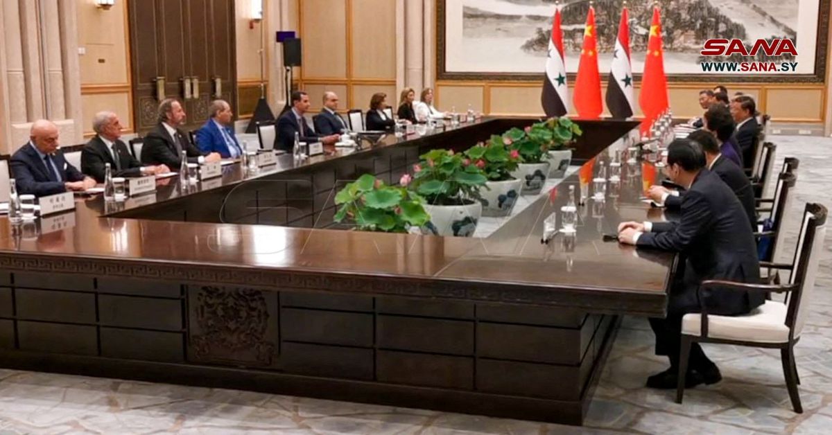 シリア再興支援へ、首脳会談で中国表明、戦略的パートナーシップに関係格上げ