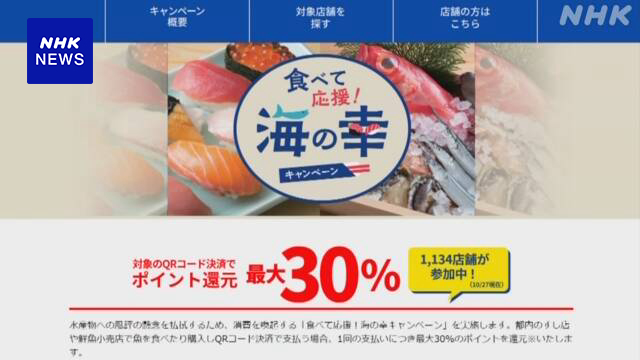 水産物を「食べて応援！海の幸キャンペーン」始まる 東京