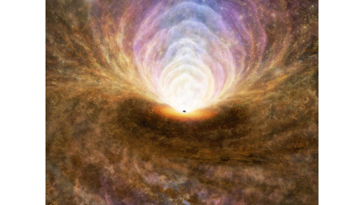 ブラックホール周囲、ガスが噴水のように循環…高解像度での観測に成功