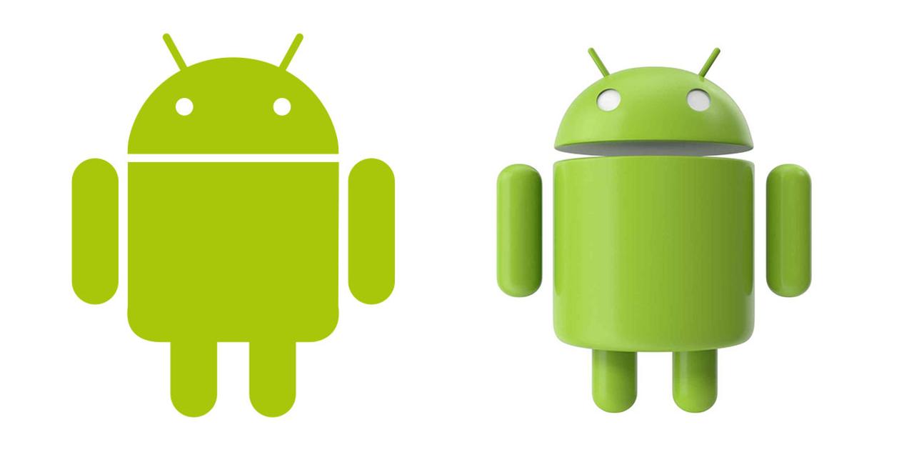 Androidの緑のマスコットキャラ、2Dと3Dは別人説