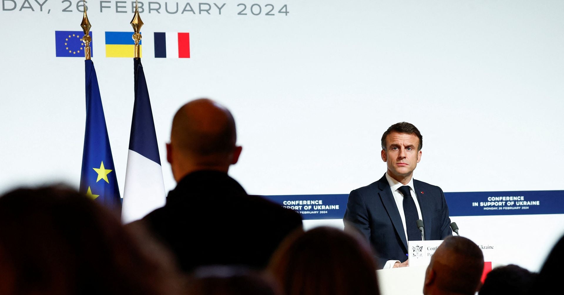 仏大統領、ウクライナへの欧米部隊派遣「排除せず」 パリで会合