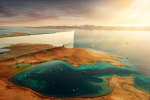 サウジの近未来都市構想「ザ・ライン」、戦略的見直しへ－関係者