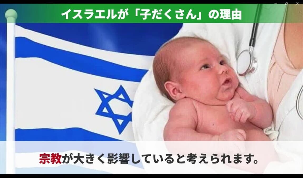 「異常な出生率...」先進国なのになぜ？ イスラエルだけが「子だくさん」の理由【アニメで解説】
