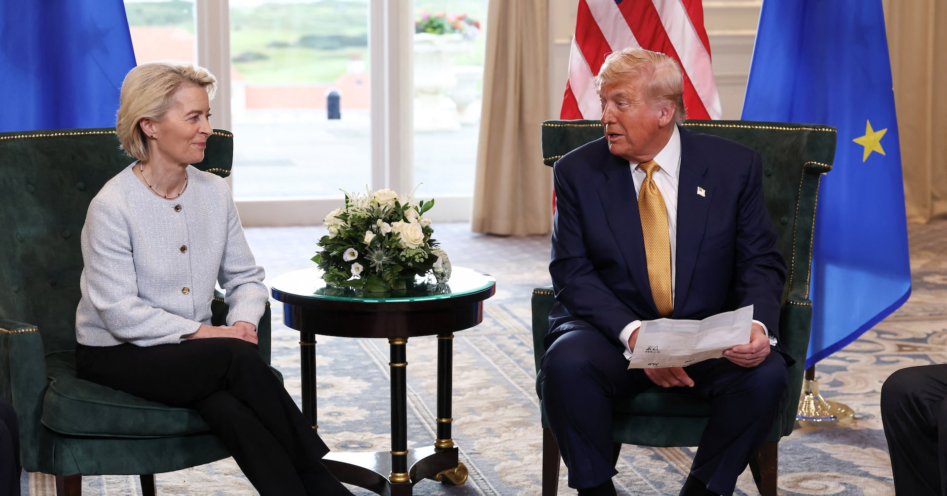 トランプ氏と欧州委員長、戦争で行方不明の子どもたちについて協議