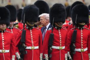 英国王、晩さん会でトランプ氏歓迎－ウクライナ防衛と環境保護を訴え